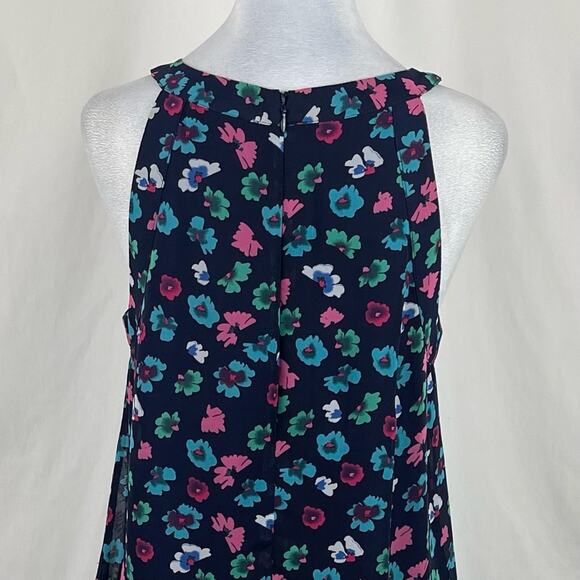 Betsey Johnson Navy Floral Dress Size 10 - Picture 6 of 12